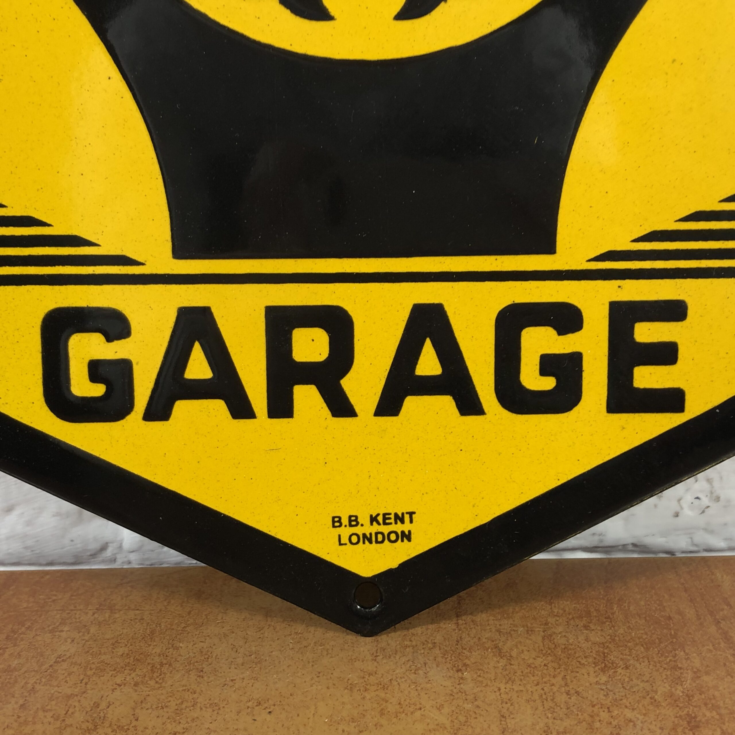 Vintage Enamel AA Garage Sign - Image 4