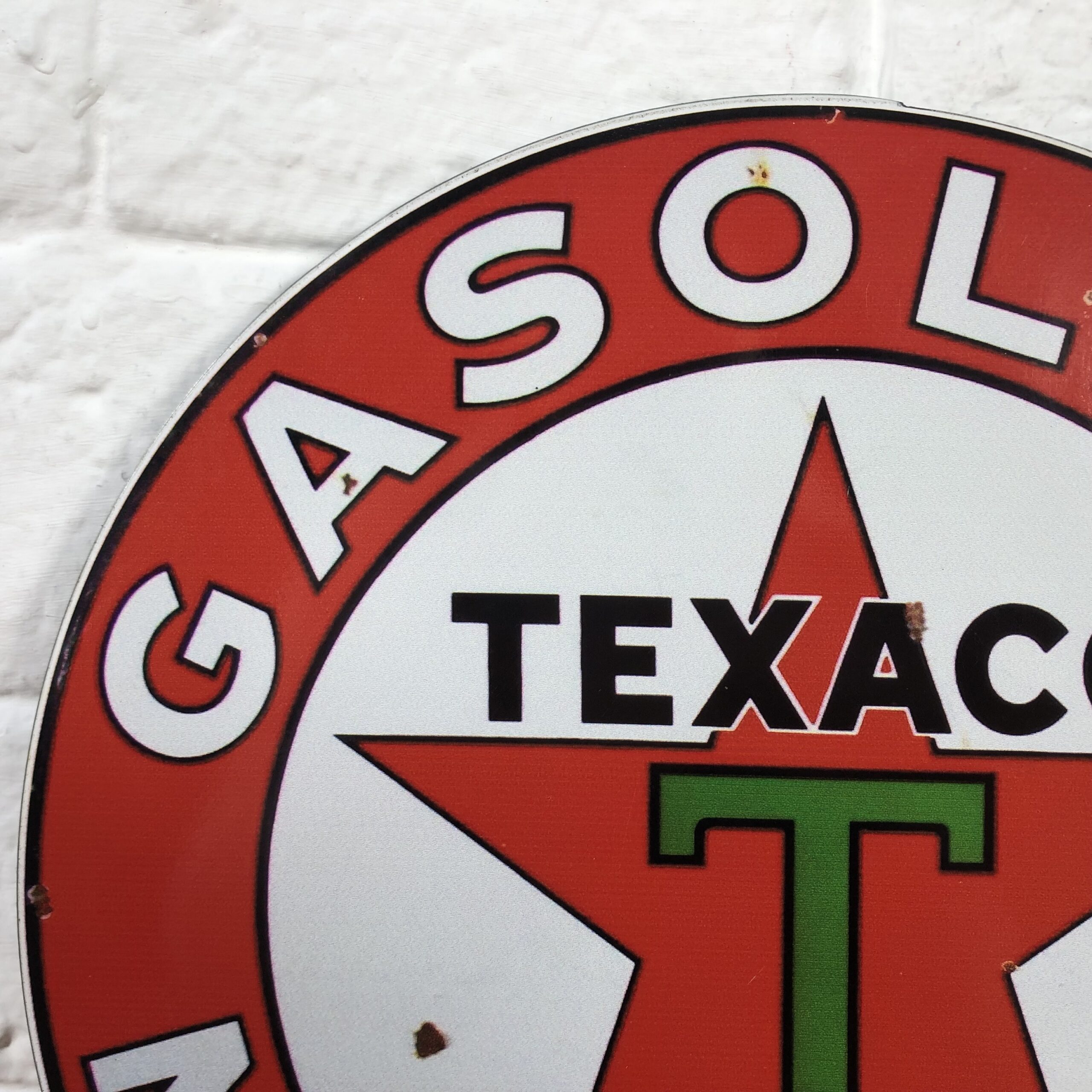 Texaco Gasoline Motor Oil Sign - Image 2