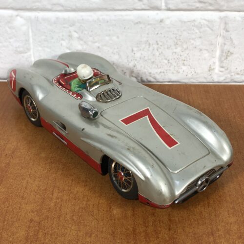Vintage Mercedes-Benz "Silver Arrow" Battery-Operated Tin Toy (Made in Japan)