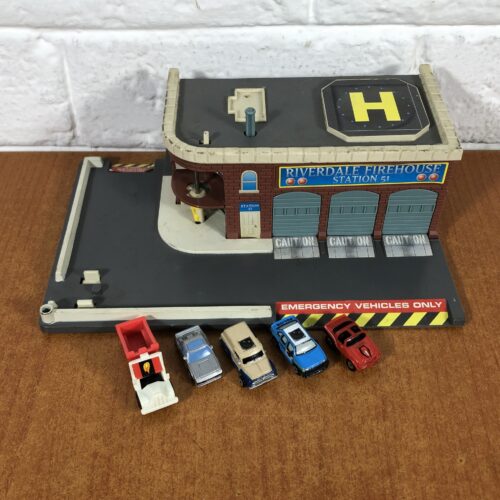 Micro Machine Models & Riverdale Firehouse Station Playset