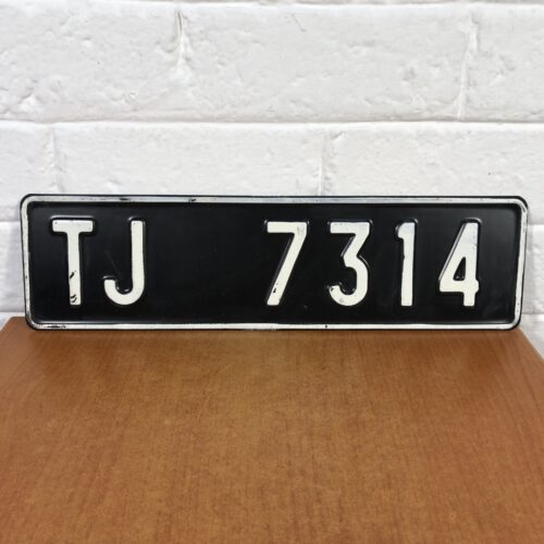 Vintage Number Plate