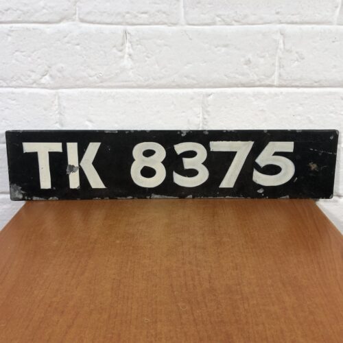 Vintage Number Plate