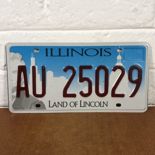 Illinois USA Number Plate