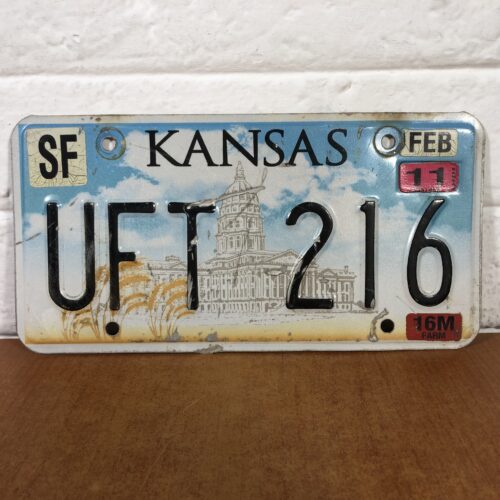 Kansas USA Number Plate