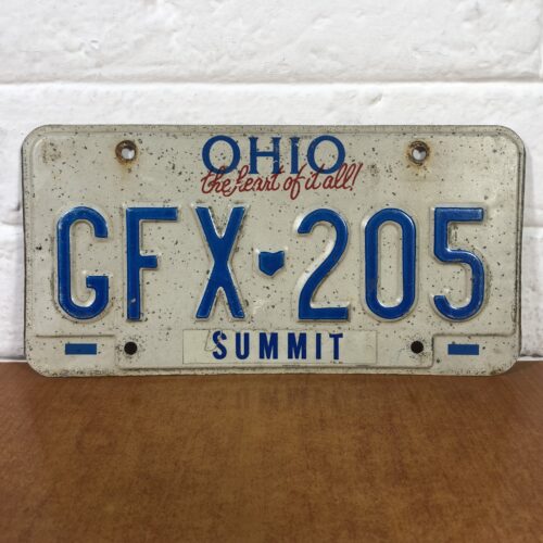 Vintage Ohio USA Number Plate