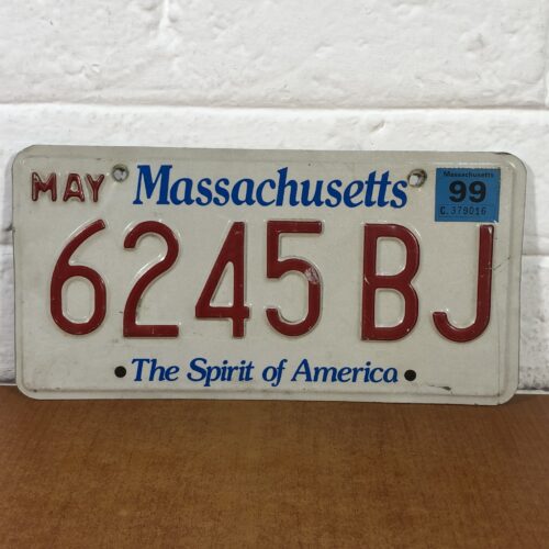 Vintage Massachusetts USA Number Plate