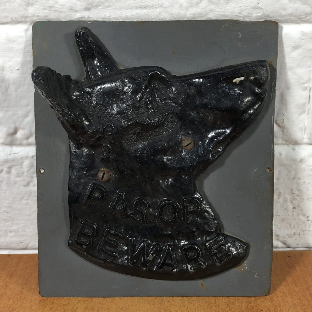 Vintage "Beware of the Dog" Sign