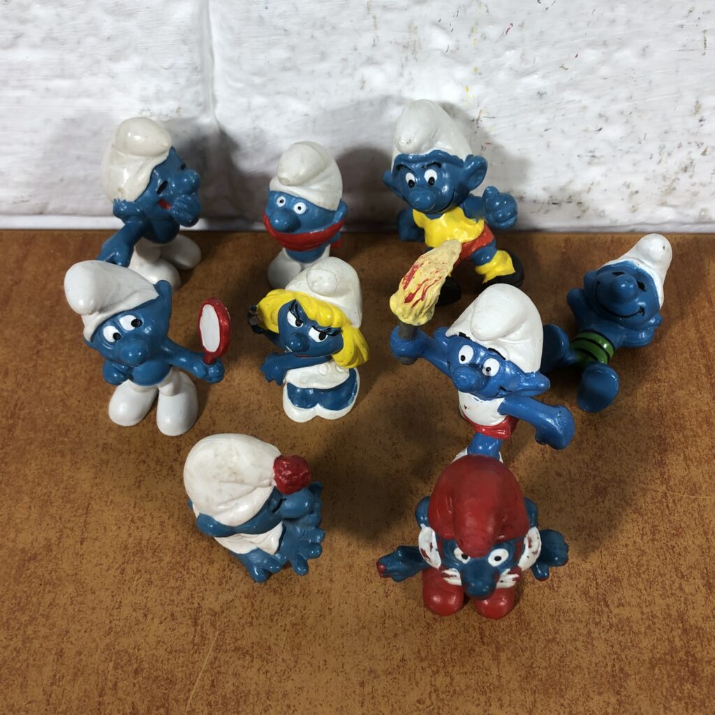 Collection of Vintage Peyo Smurf Figurines (Made in Hong Kong & West Germany)