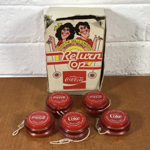 Collection of Coca Cola Russell Royale Return Top Galaxy S300 Yo-Yo's in Original Box
